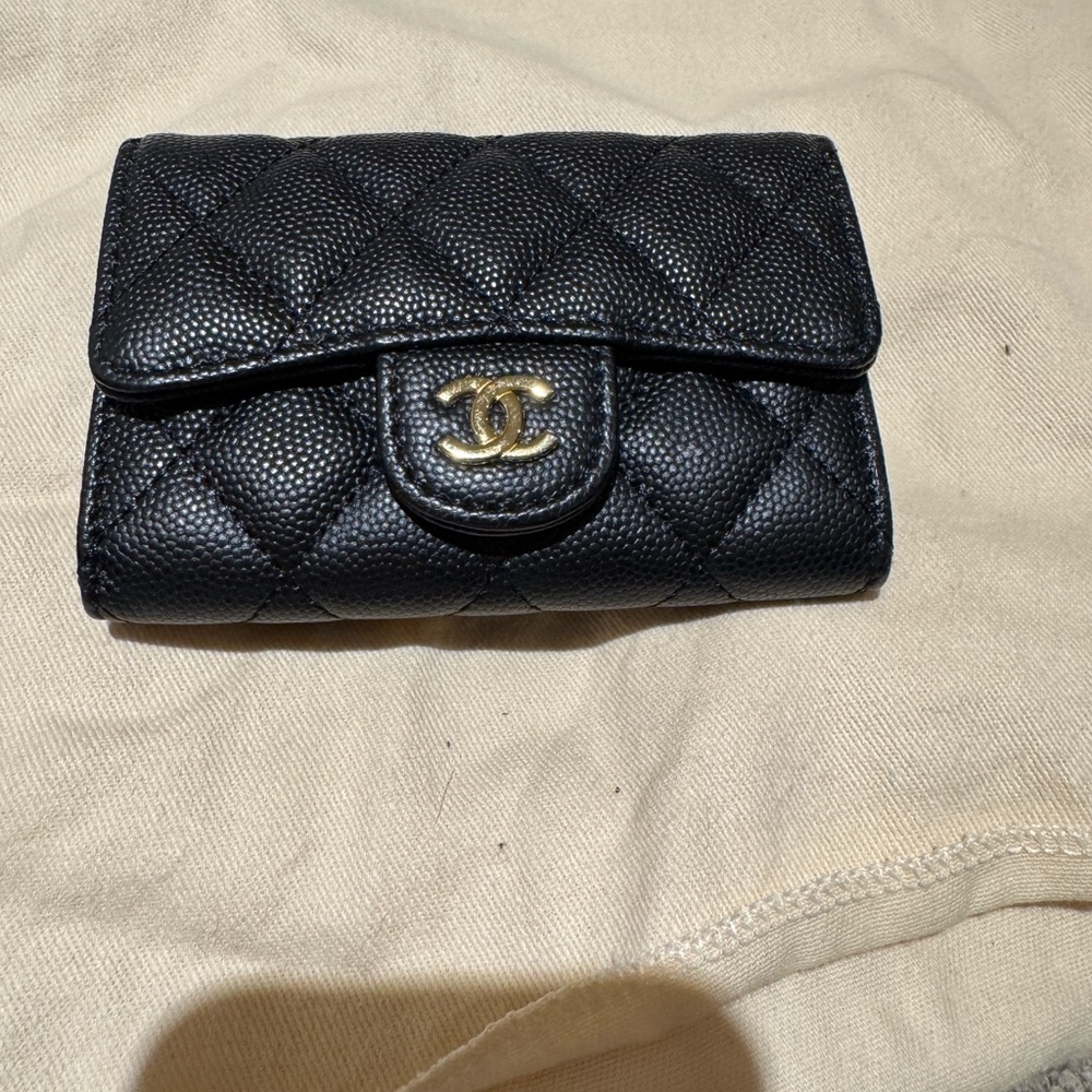 Black Quilted Leather Wallet